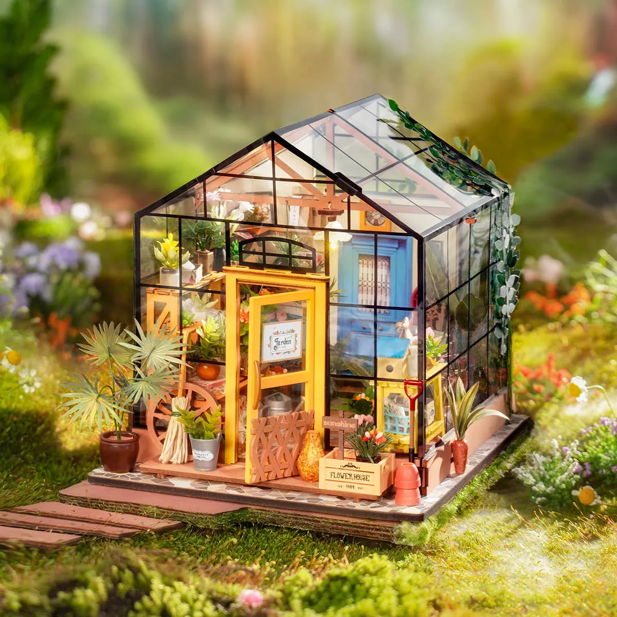 Flower House - DIY Miniature House Kit