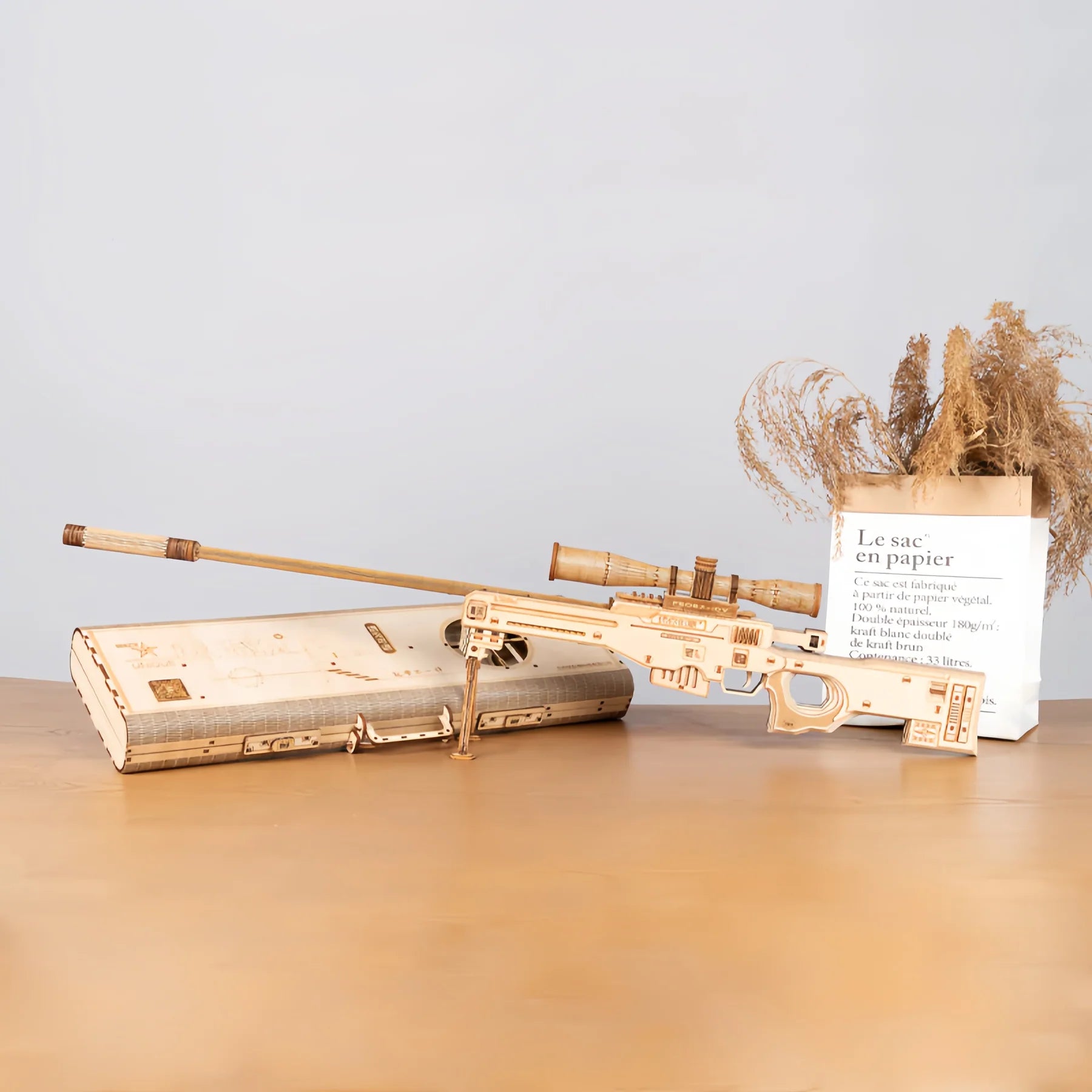 Sniper Rifle + Case - DIY Model Kit