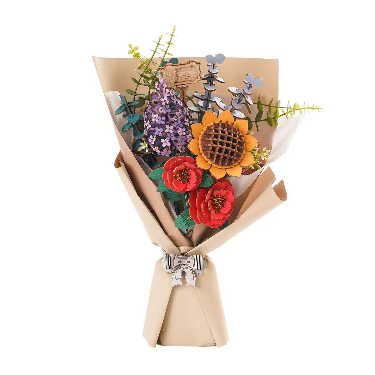 Wooden Flower Bouquet DIY Model Kit