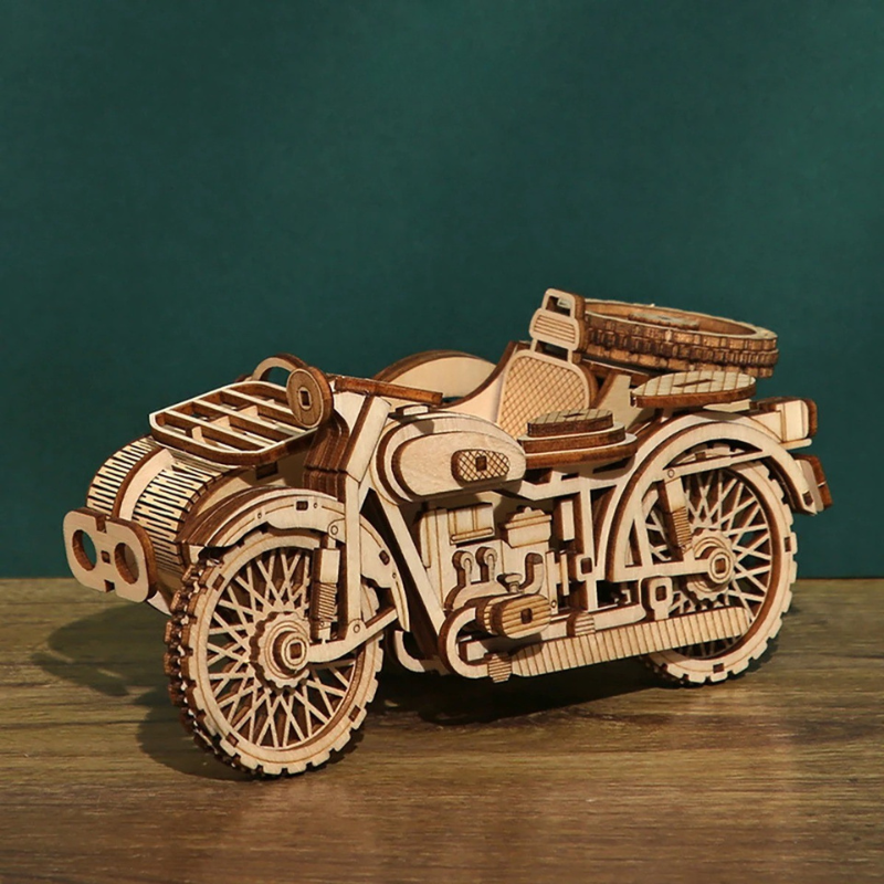 Sidecar Motorcycle DIY Model Kit