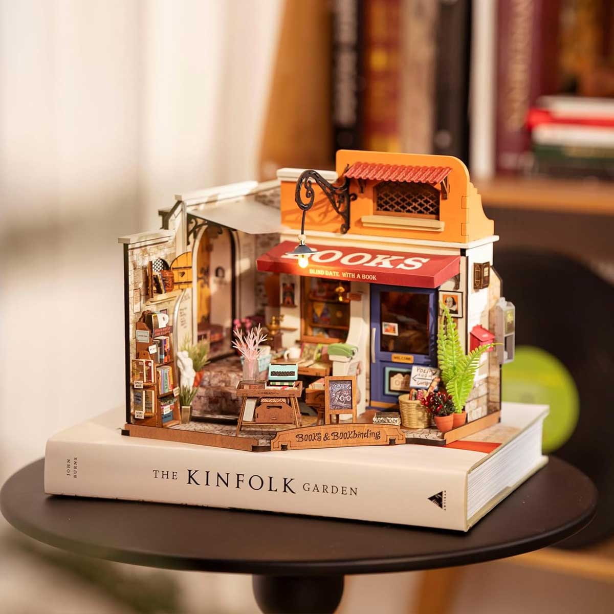 Corner Bookstore - DIY Miniature House Kit