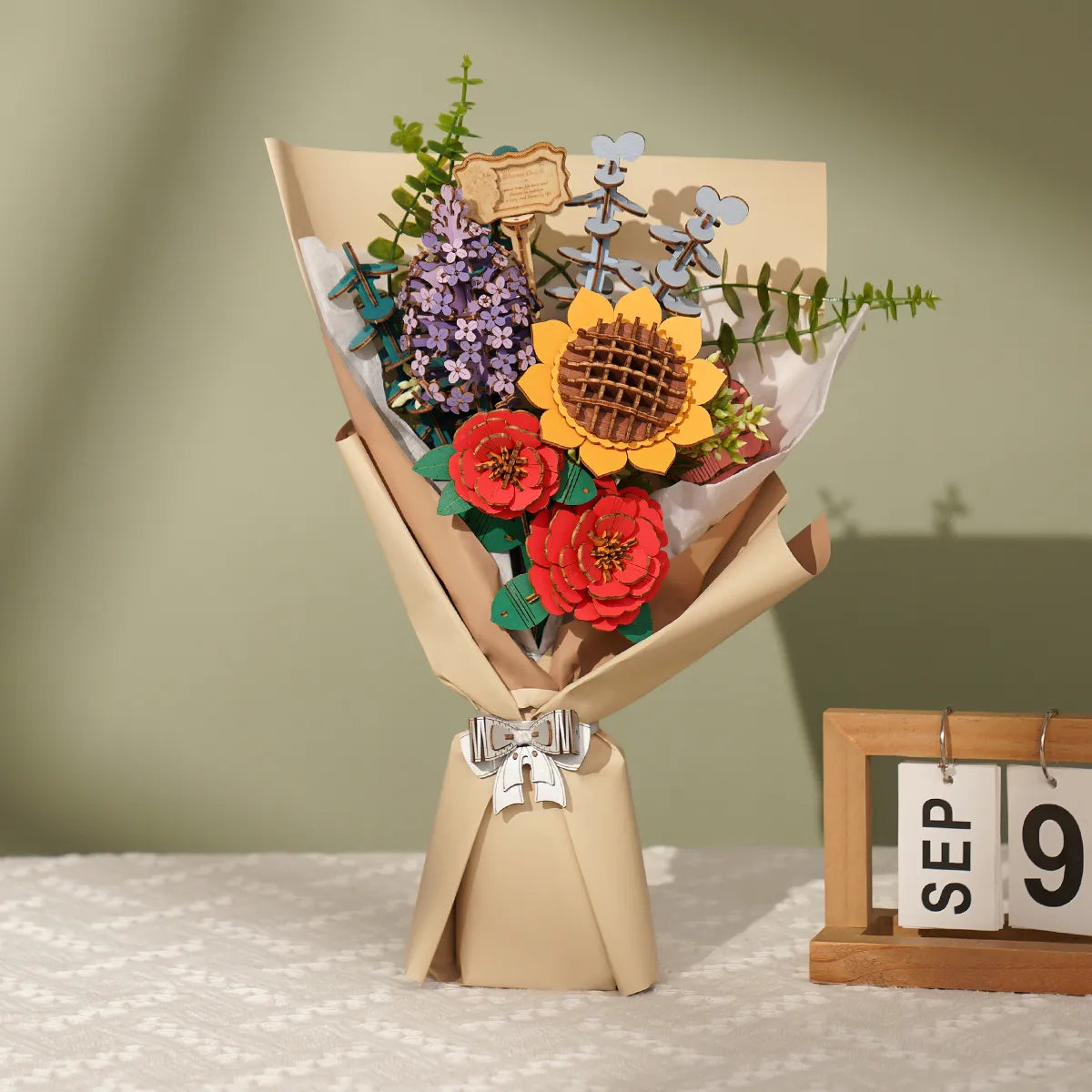 Wooden Flower Bouquet DIY Model Kit