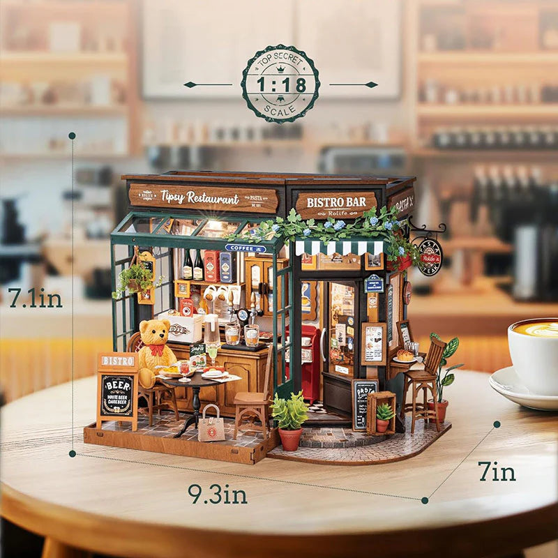 Tipsy Restaurant - DIY Miniature House Kit